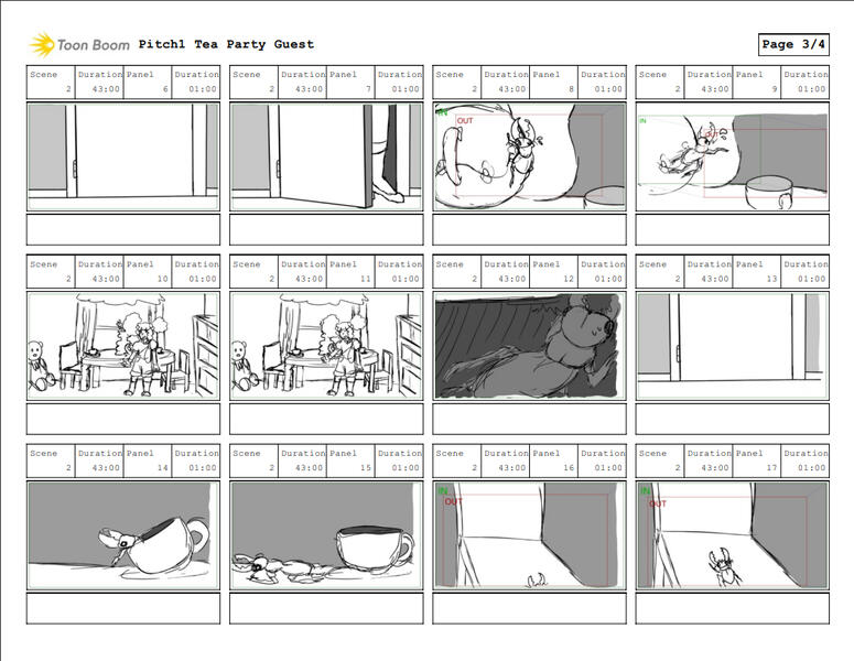 A Tea Party's Guest StoryBoard